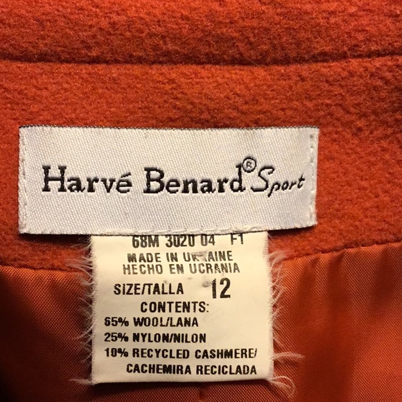 Harve Bernard Sport  Orange Coat $60 Size 12 - Picture 5 of 5
